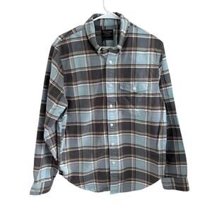 Abercrombie & Fitch Men's Plaid Button Up Preppy Casual Size L